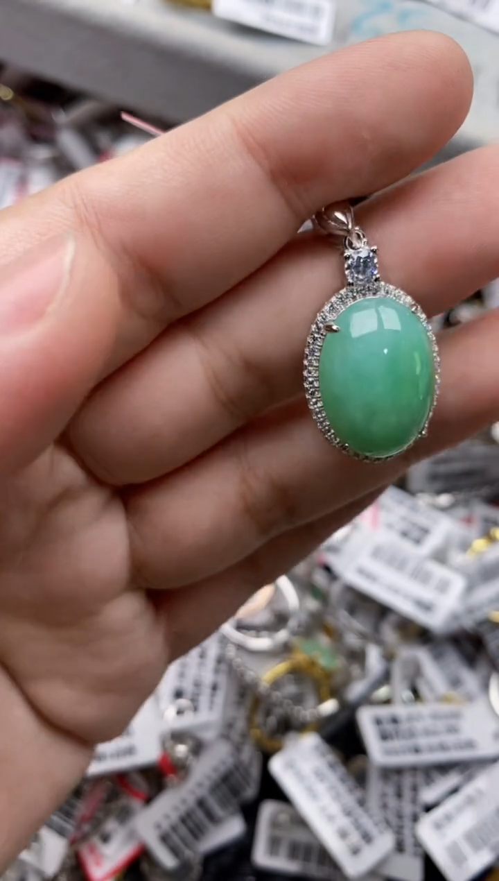 【闪购商品】翡翠戒指银S925镶嵌88888---2