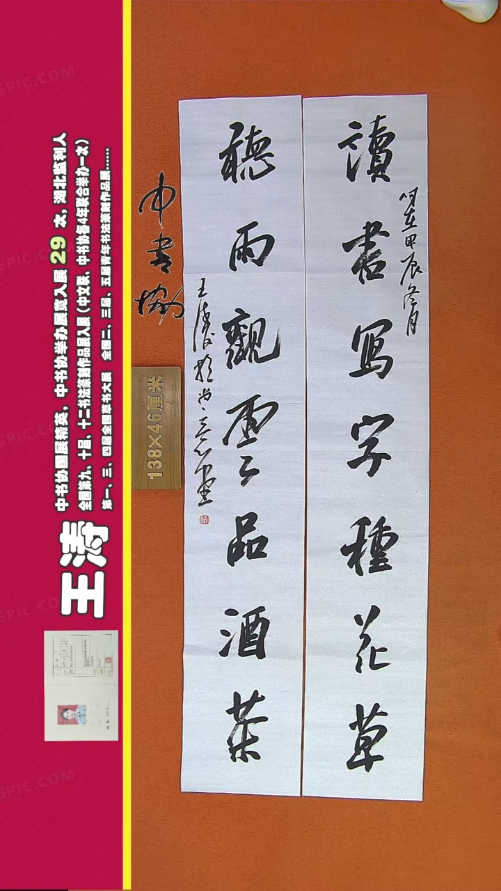 【闪购商品】书法49D王涛书法作品