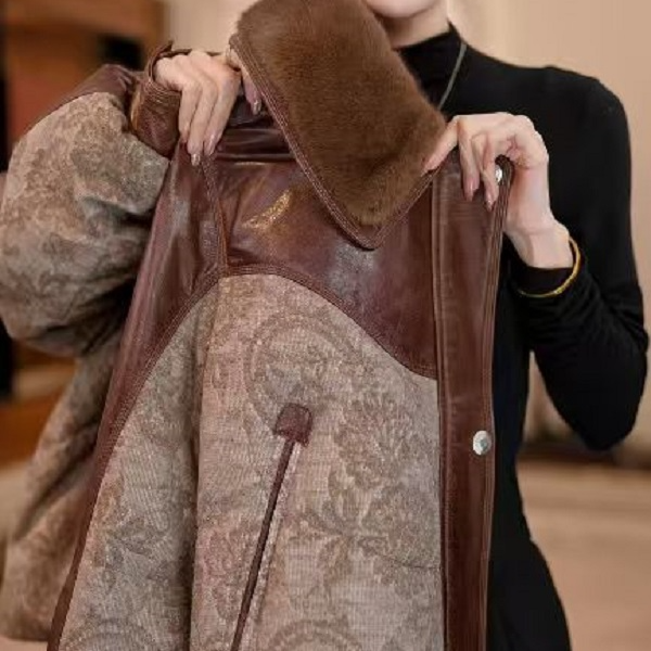 2025新款洋气保暖毛领羽绒服W55Q41661