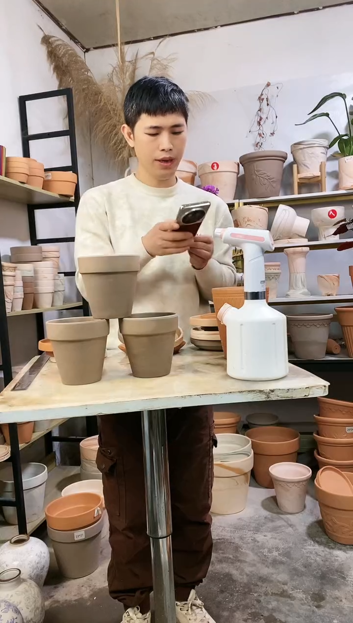 【闪购商品】红陶瑕疵无售后12.5*13灰陶 3盆无托