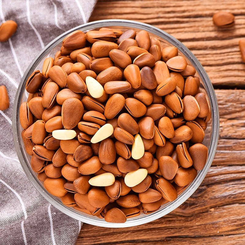 中颗粒大火爆炒大开口东北红松子果仁饱满追剧零食油炸1斤/3斤