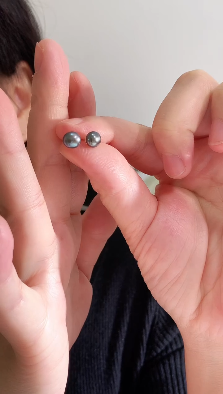无925银925纯银耳钉 珠珠 搭配塑胶堵