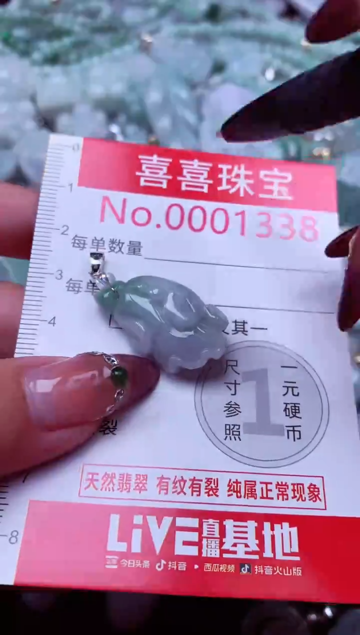 吊坠(不含链)未镶嵌翡翠1338