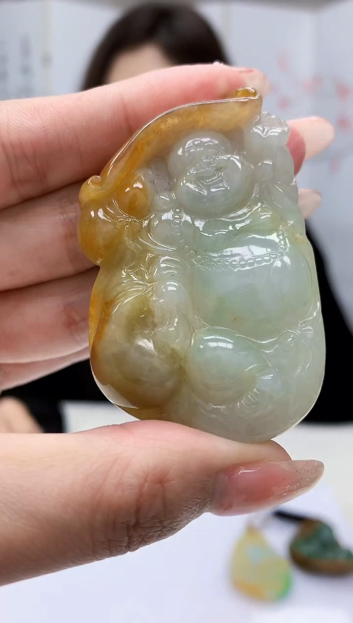 【闪购商品】定制翡翠未镶嵌4829MM-毛货挂件80