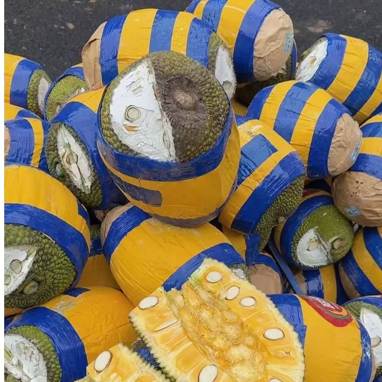 【黄肉菠萝蜜6-7斤】整果，称重补差价