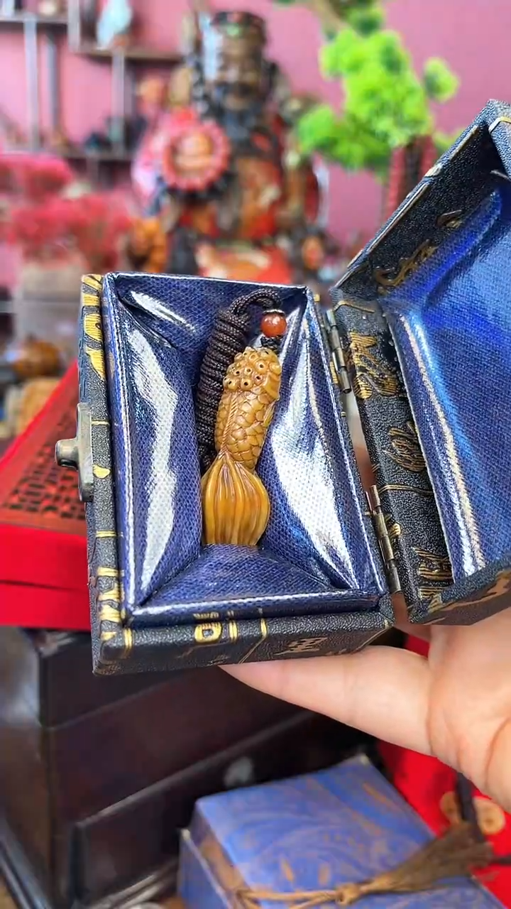 【闪购商品】木中之❤王妍妍批发编号142寿山小鱼木盒