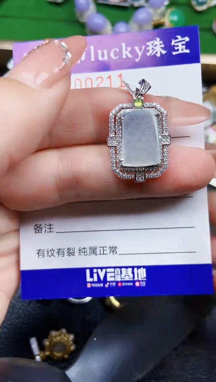 【闪购商品】翡翠颈饰银S925镶嵌0211