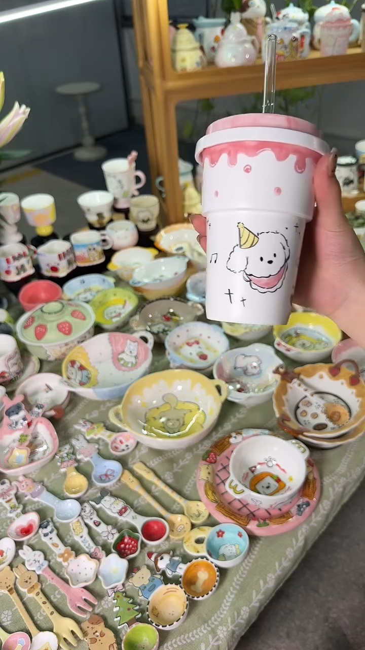 陶瓷勺子款比熊比熊比熊