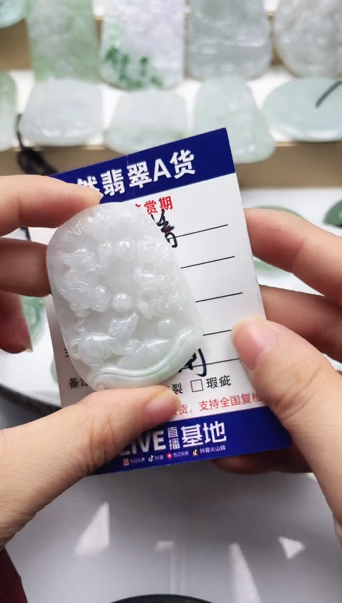 颈饰未镶嵌翡翠     