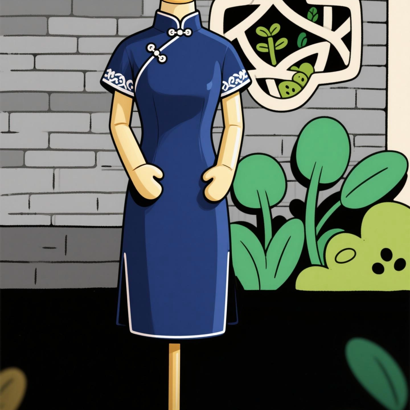 福利款中式旗袍（不退不换-默认微瑕）