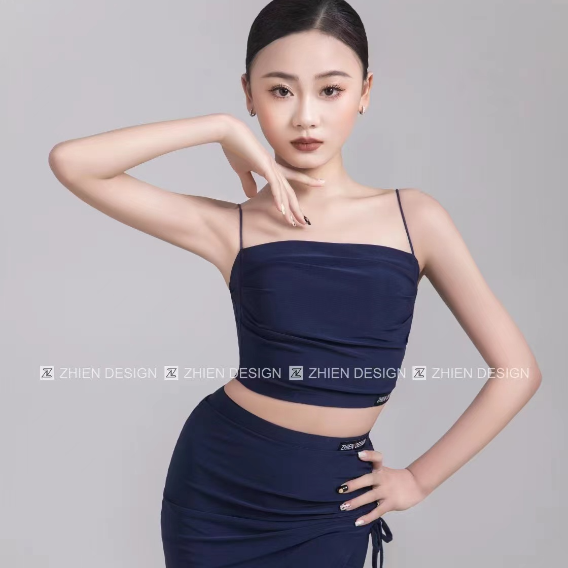 2025织恩春夏女款新款练功服裤装吊带披肩款训练拉丁舞蹈服夏季