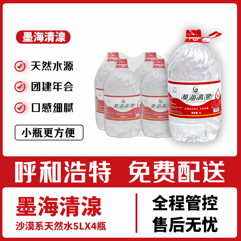 漠海清湶沙漠系天然水5L*4瓶5包