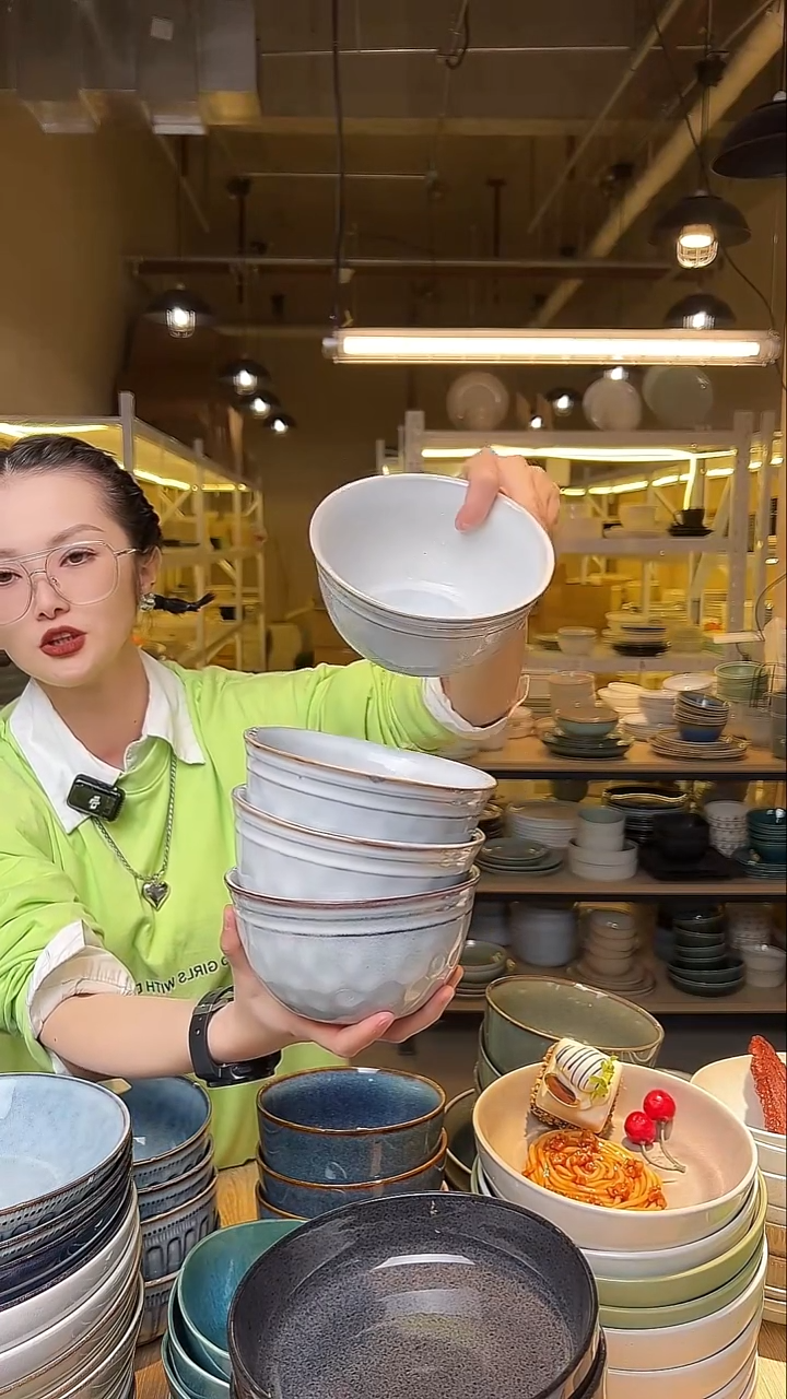 瓷62外贸尾货窑变釉下彩默认微瑕