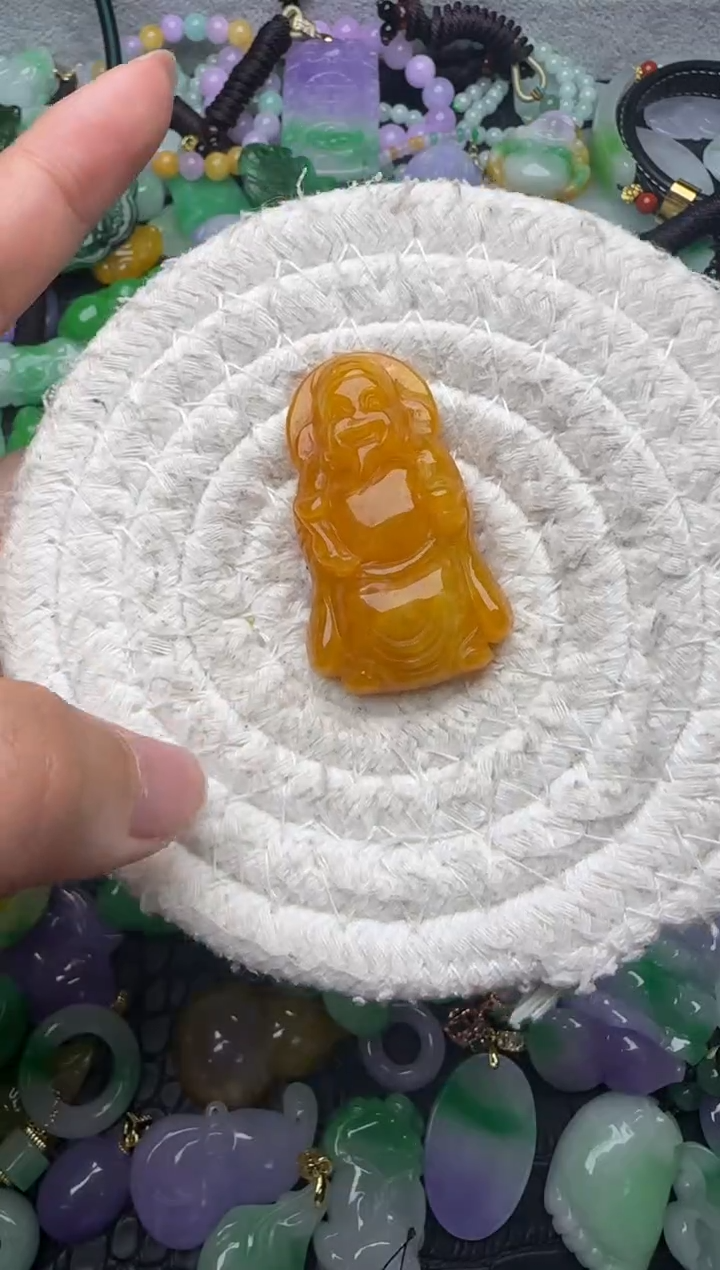 颈饰未镶嵌翡翠缅甸翡翠吊坠