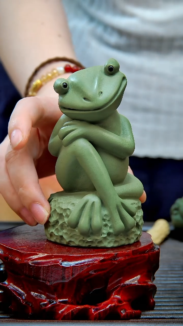 宜兴紫砂手工青蛙