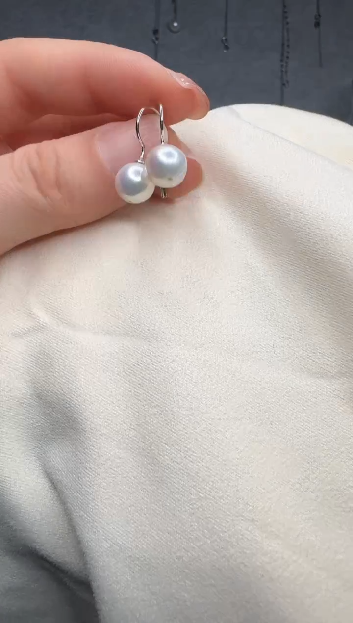 【闪购商品】淡水珍珠耳饰银S925镶嵌女神节特惠耳钩