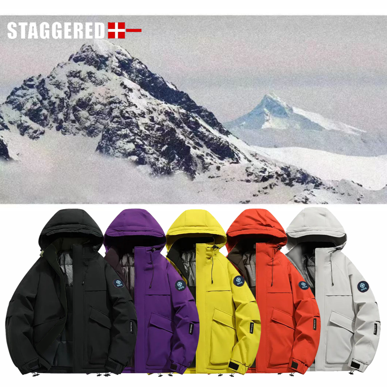 【发货快!蓄热石墨烯冲锋加厚棉服】户外工装加厚棉服防水保暖情侣