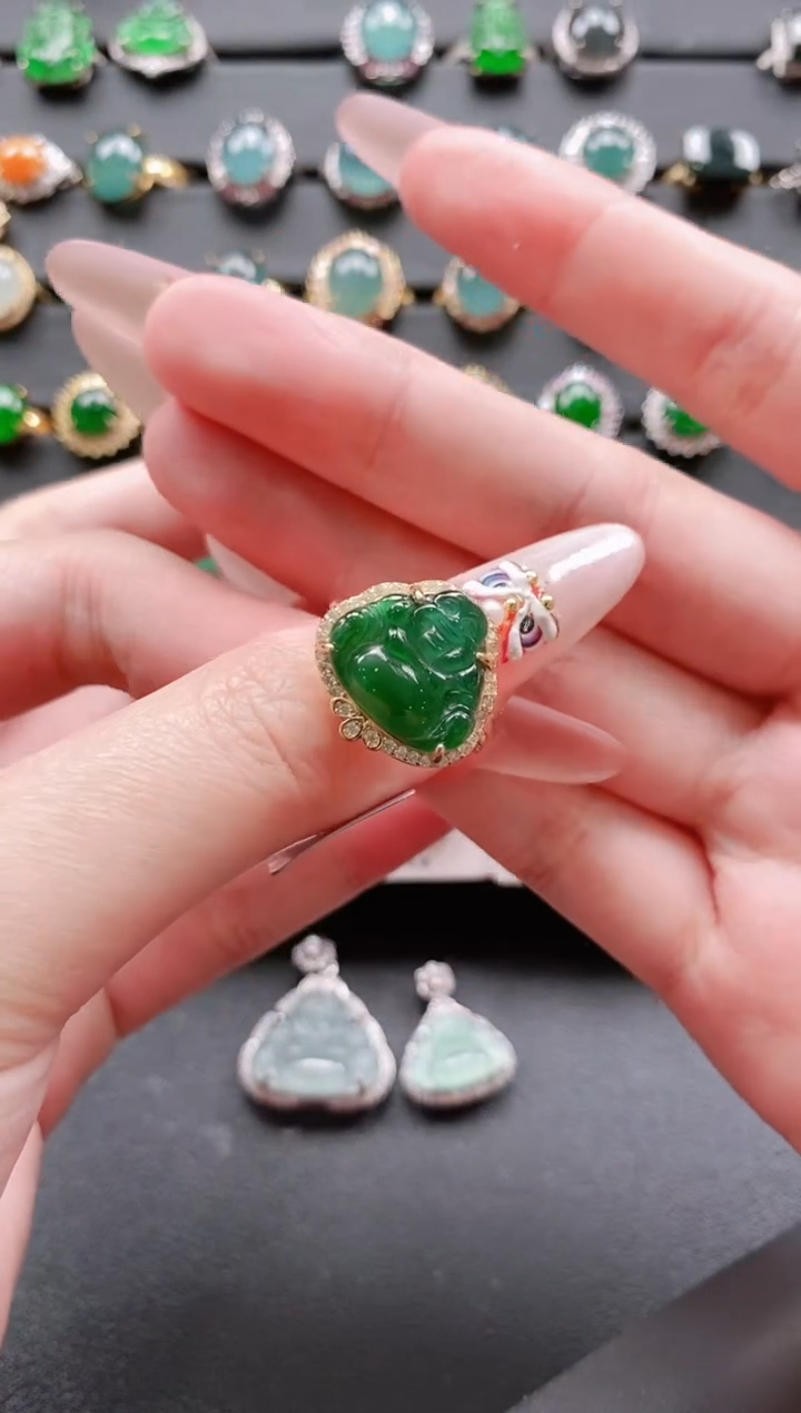 【闪购商品】翡翠戒指银S925镶嵌11111111