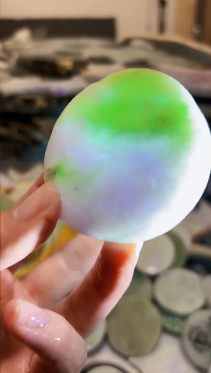 【闪购商品】翡翠颈饰未镶嵌A货白文1521