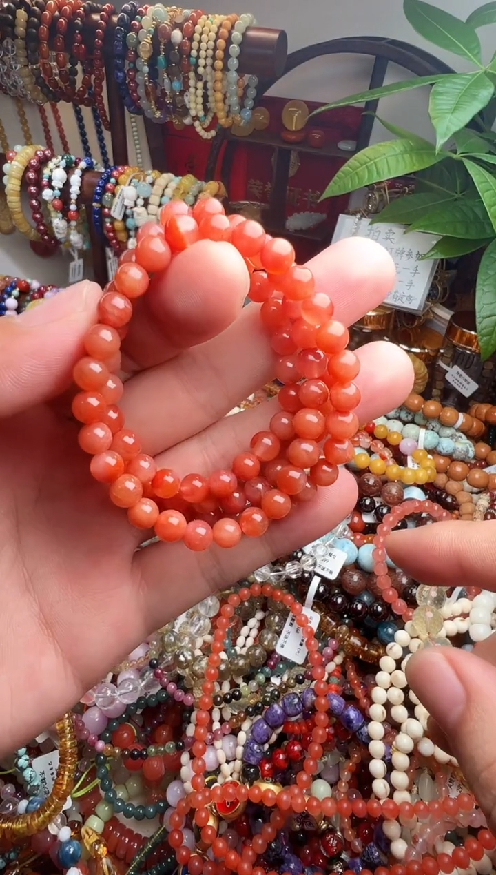 未镶嵌手链南红玛瑙朝*?（一物一件）004448