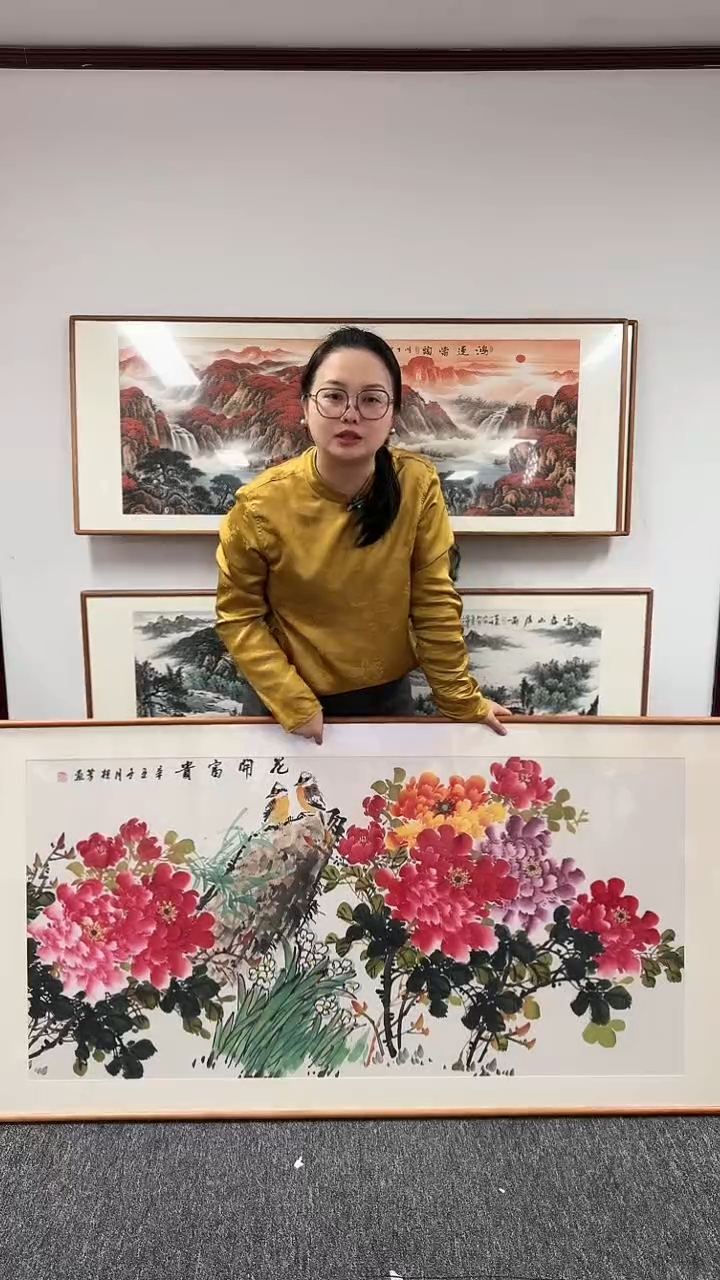 【闪购商品】国画牡丹160*80绘画作品