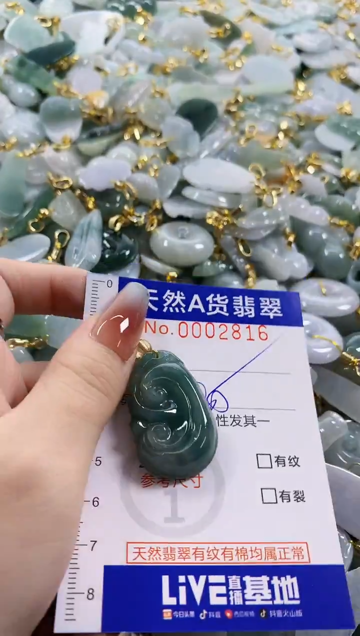 颈饰未镶嵌翡翠天然A货翡翠