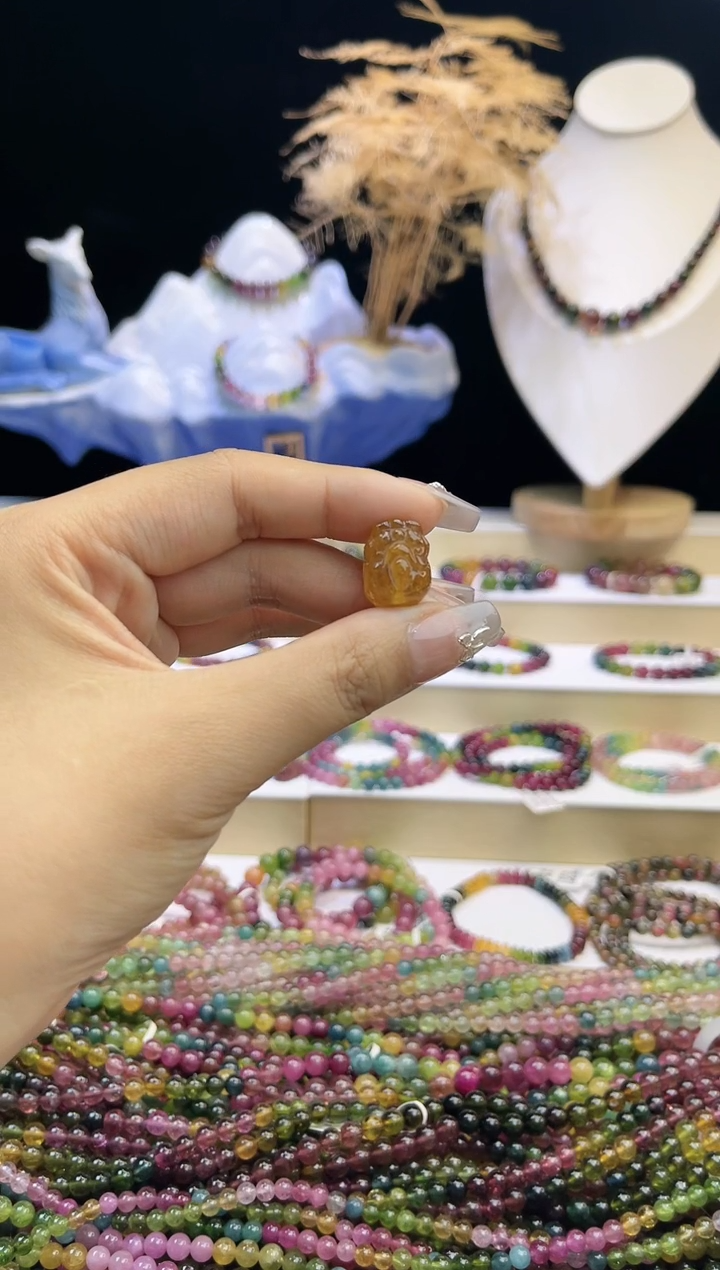 【闪购商品】碧玺/未镶嵌J碧玺貔貅多样性发货