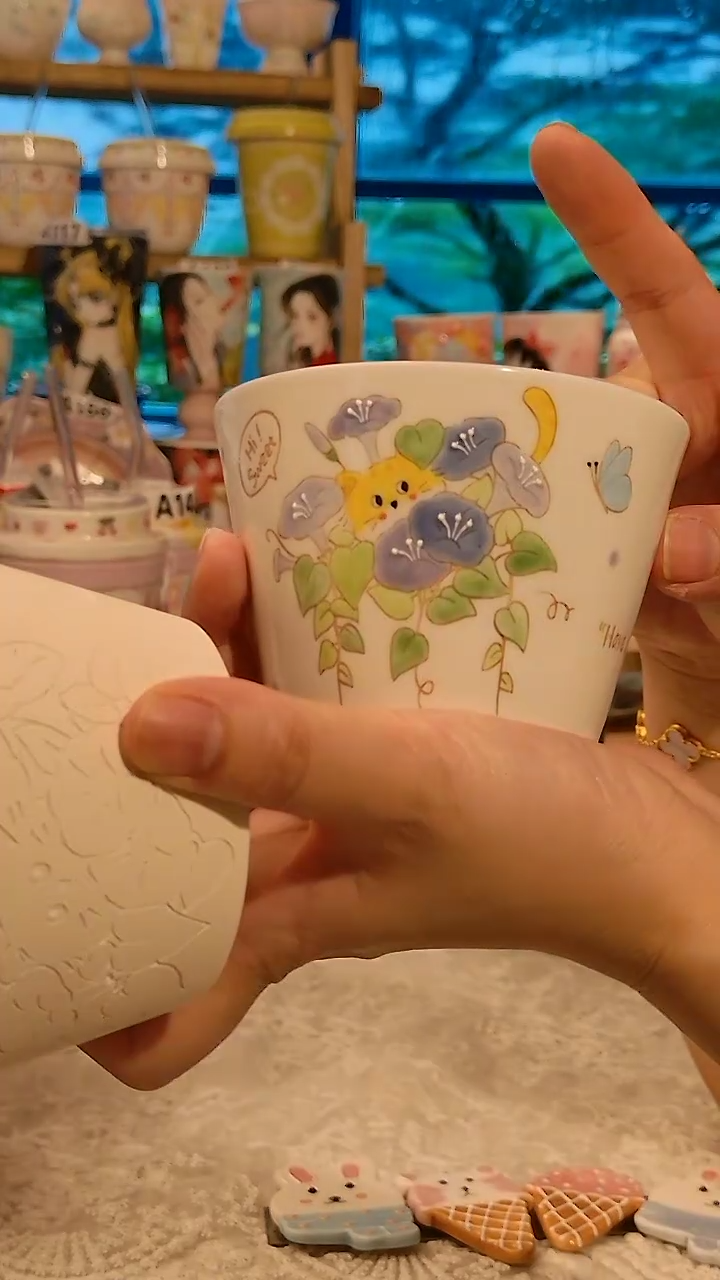 陶瓷景德镇手绘陶瓷杯