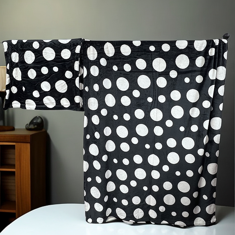 银狐绒两件套柔软亲肤保暖毛毯2100