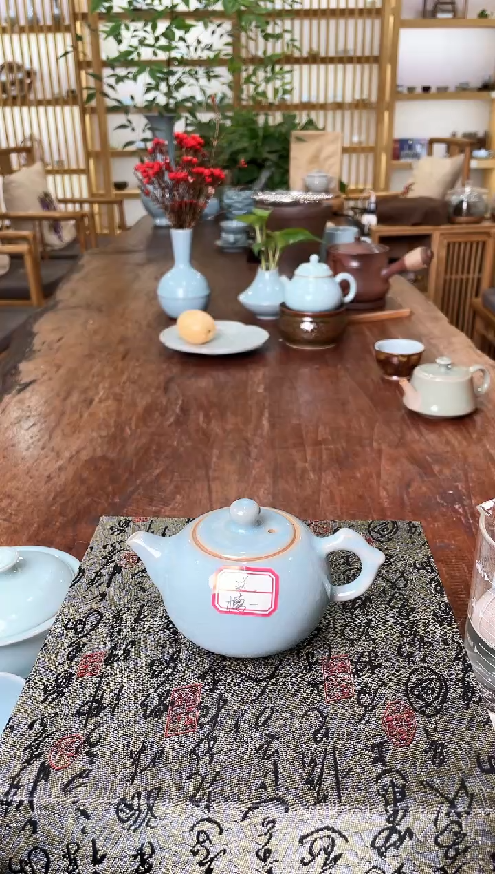 【闪购商品】其他#微瑕天青釉 朱家汝窑款截屏六方公道