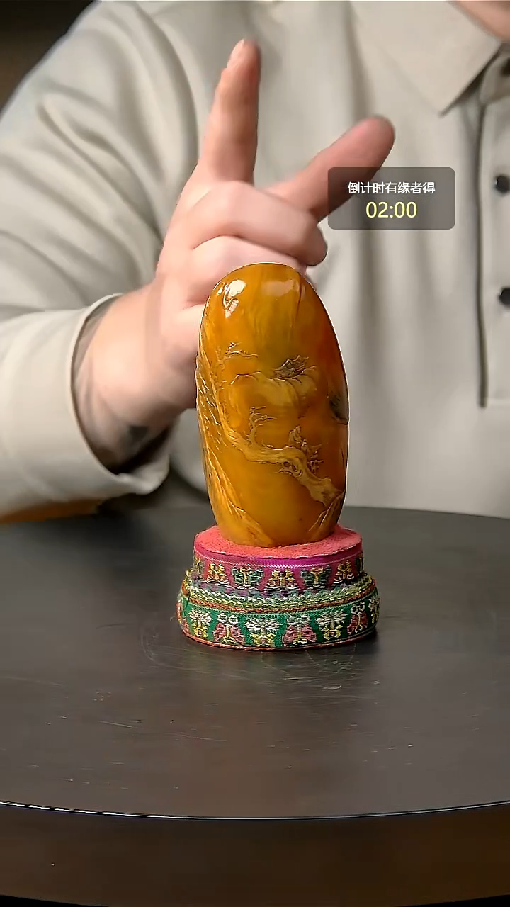寿山石印石一物一拍