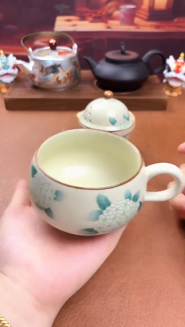 陶瓷茶具摆件旅行套组