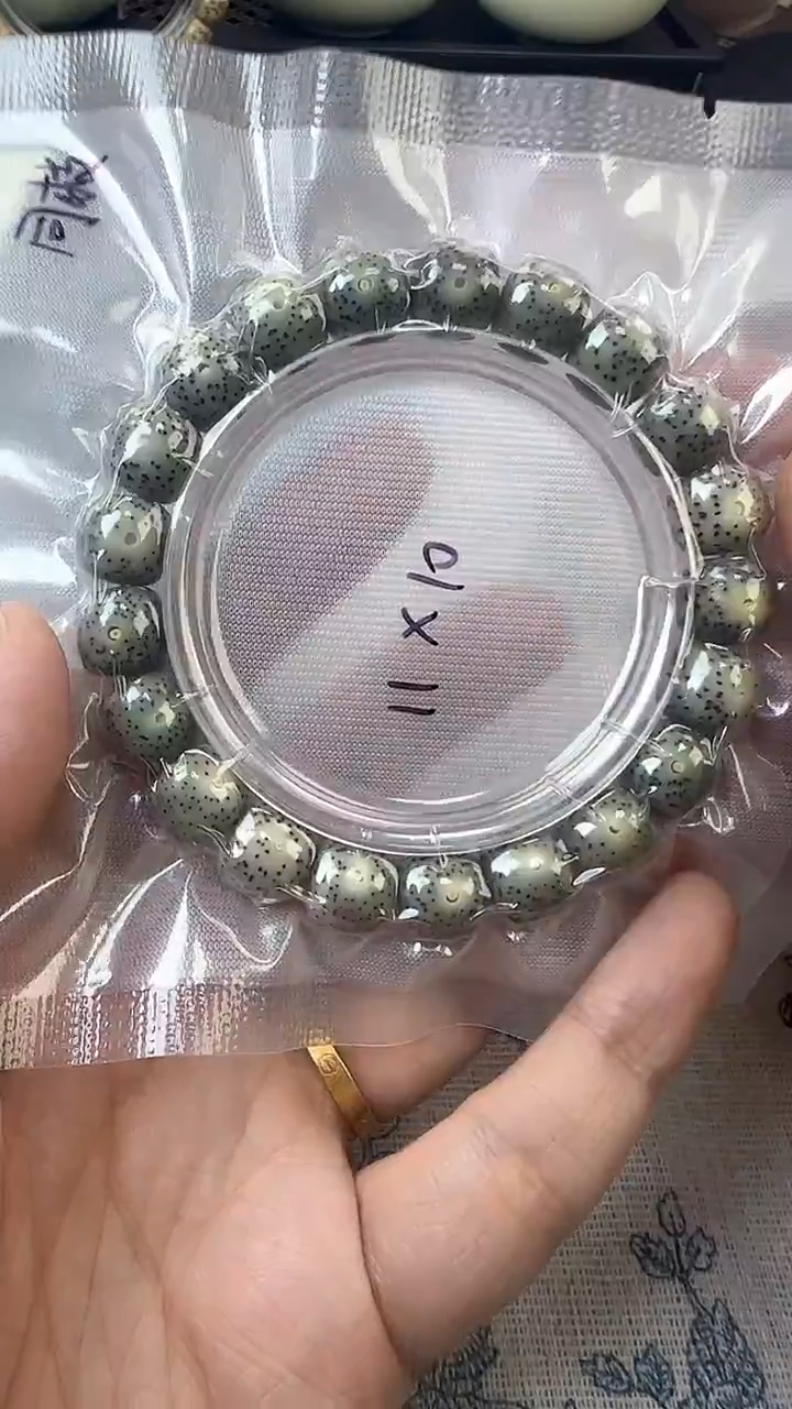 手串星月菩提15石玉料糯冰单圈11×10高透精工福利