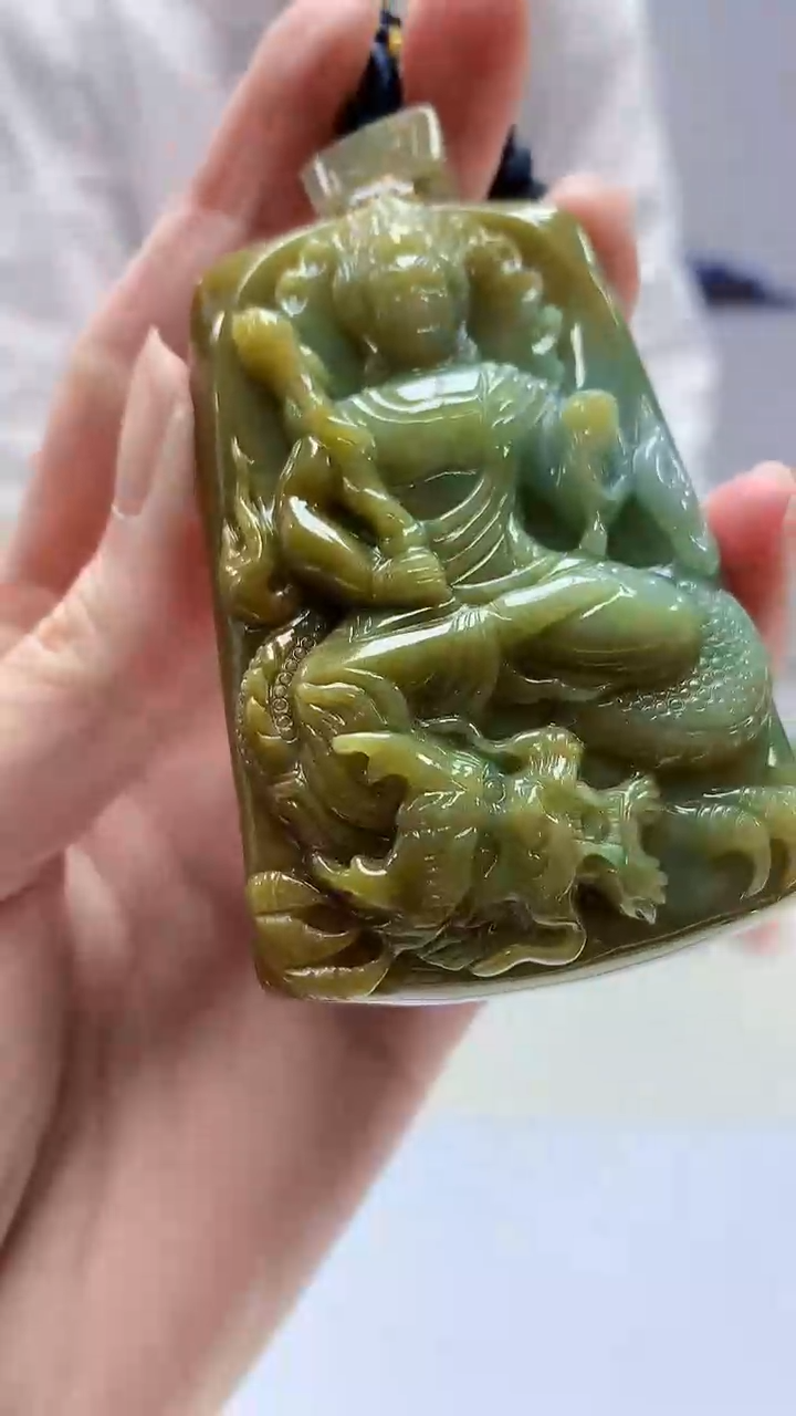 【闪购商品】定制翡翠未镶嵌5028zm-毛货挂件人物195