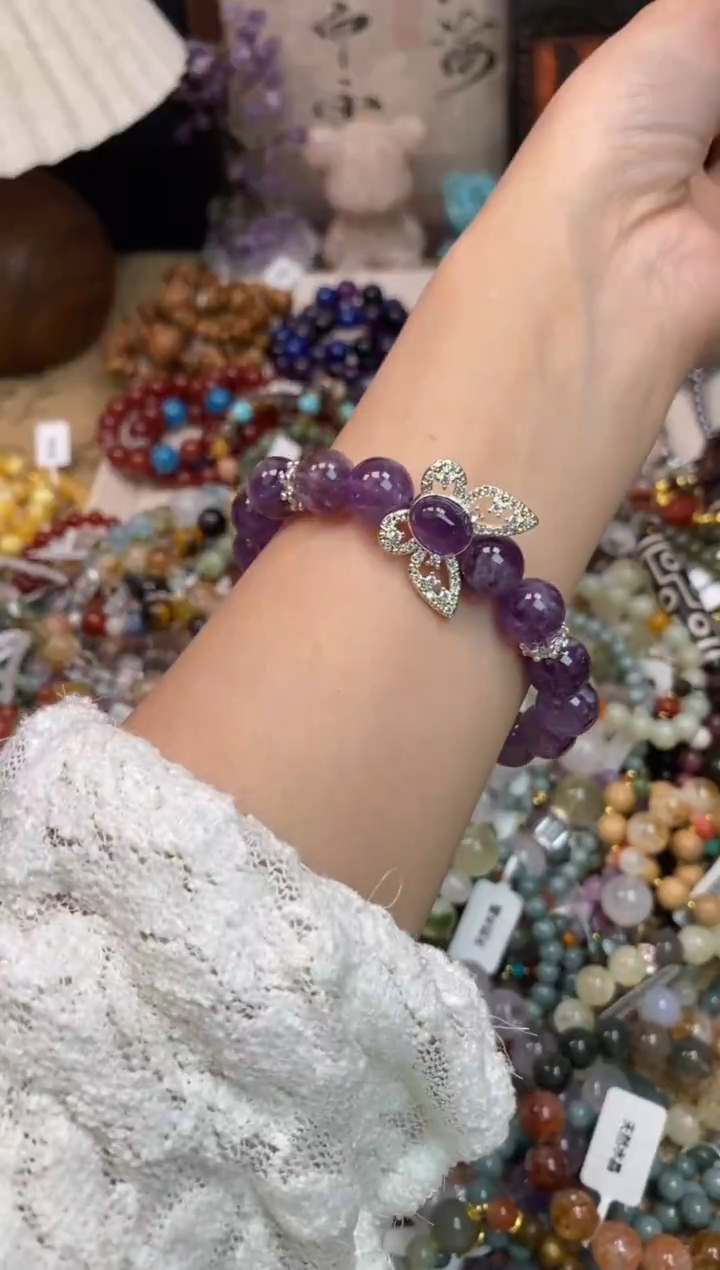 未镶嵌手链紫晶213