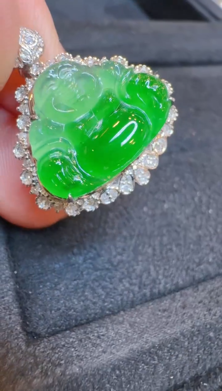 【闪购商品】翡翠吊坠(不含链)18K金镶嵌多样性团购发一件