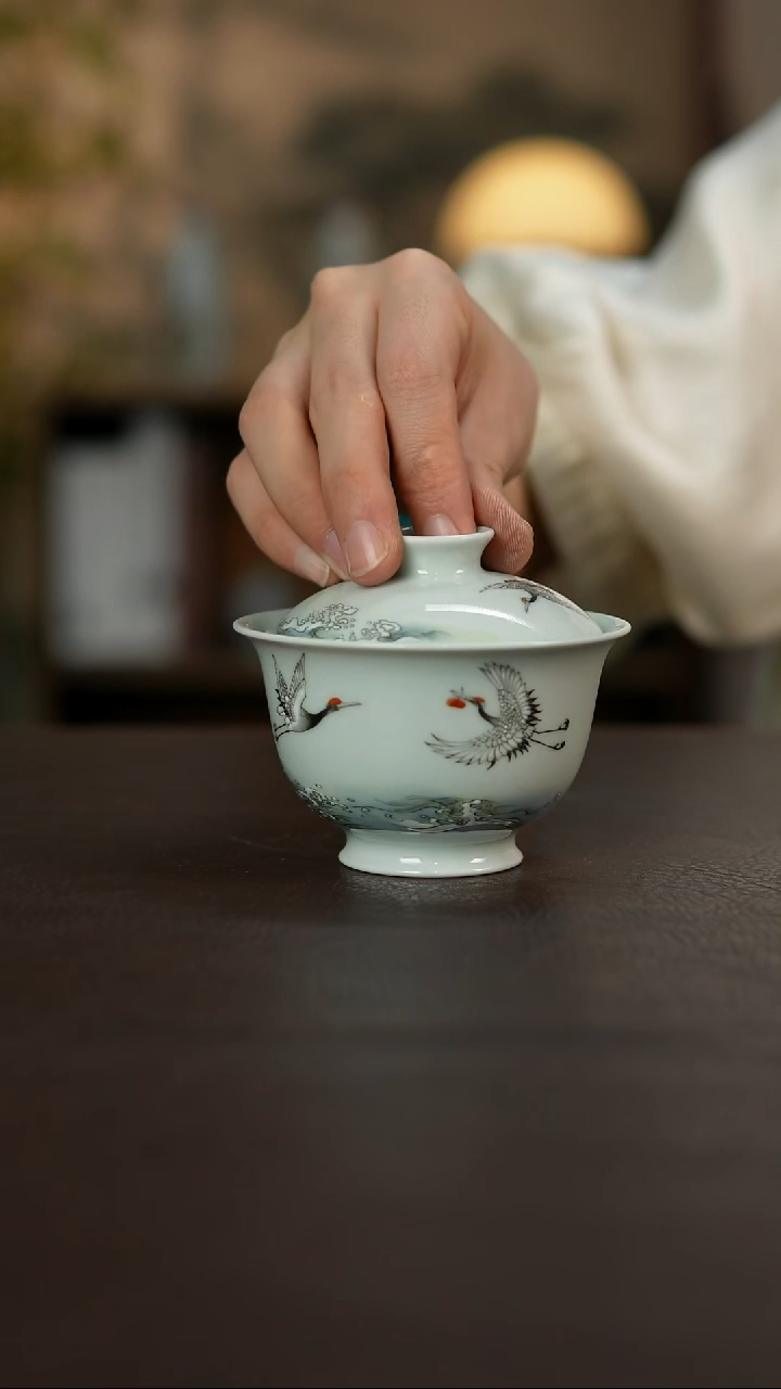 杯景德镇陶瓷杯碗柴烧多人