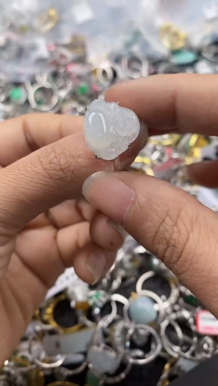 银S925镶嵌戒指翡翠11               1