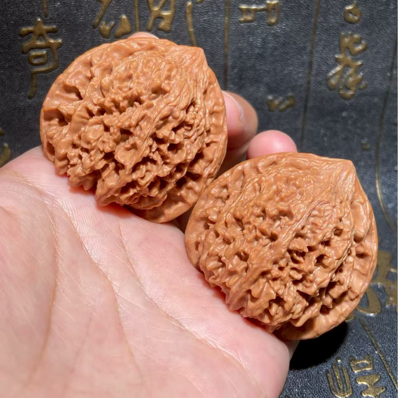 文玩核桃把件满天星边42肚40高40
