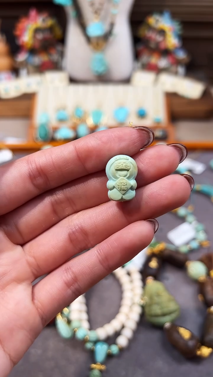未镶嵌绿松石配饰哆啦A梦