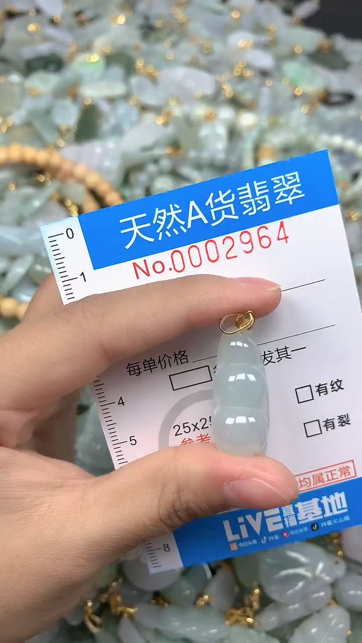 颈饰未镶嵌翡翠净货挂件-2964