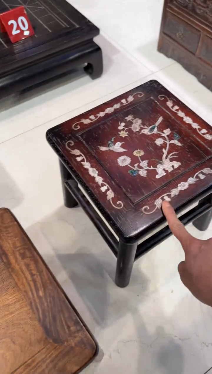 木木头款紫檀喜鹊富贵凳298