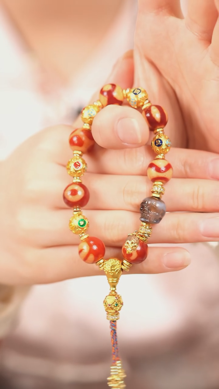 玛瑙/玉髓（覆膜）颈饰未镶嵌传世珠宝