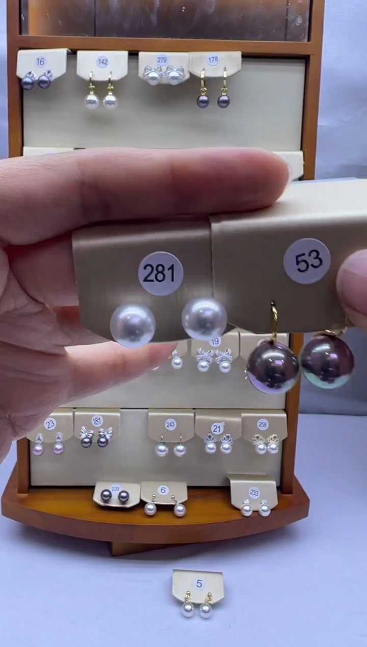 未镶嵌耳饰淡水珍珠281+53