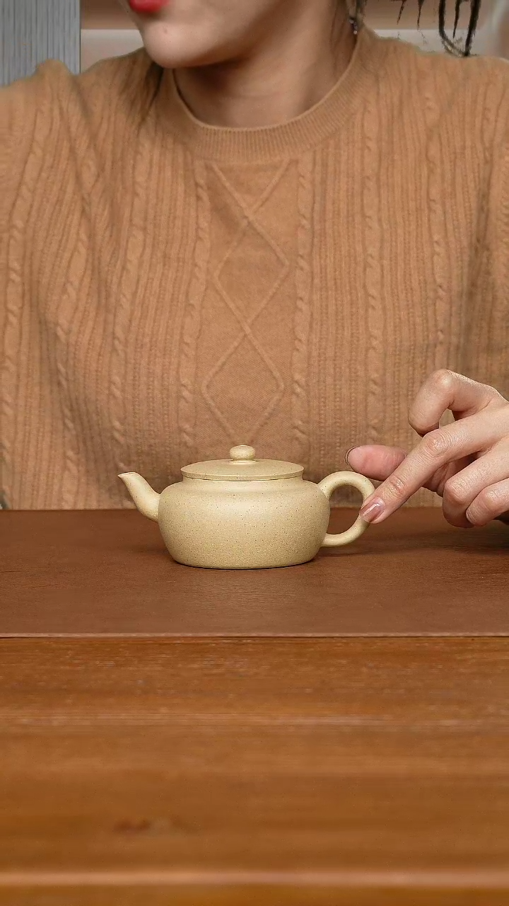 【闪购商品】紫砂茶杯陈小平老师 汉韵 本绿180cc