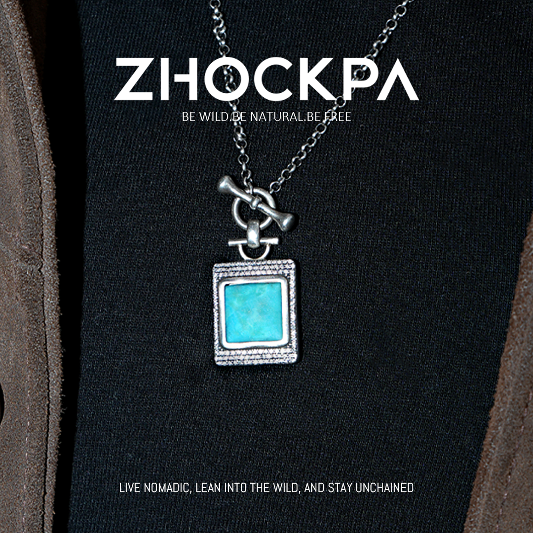 吊坠925银 ZhockPa 游牧链项链 NomadLink 野牦牛纯银饰小众设计