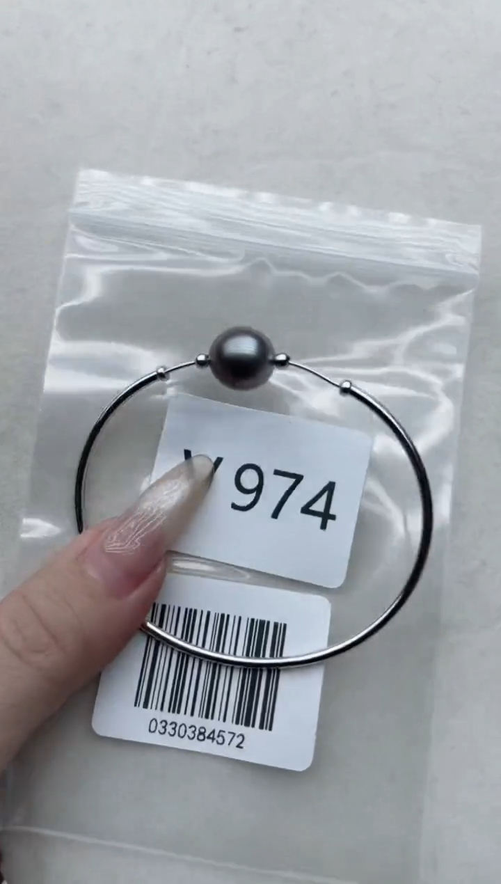 【闪购商品】海水珍珠手镯银S925镶嵌V974