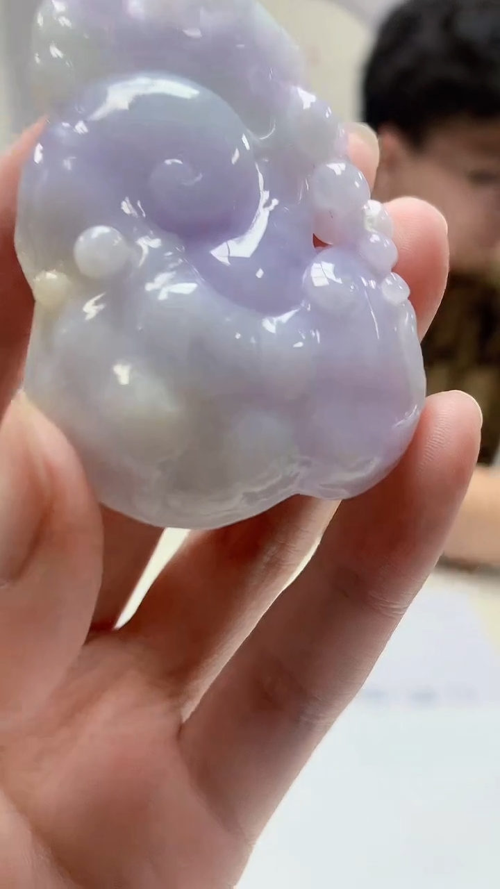 【闪购商品】定制翡翠未镶嵌4688zm-毛货赠珠链如意166
