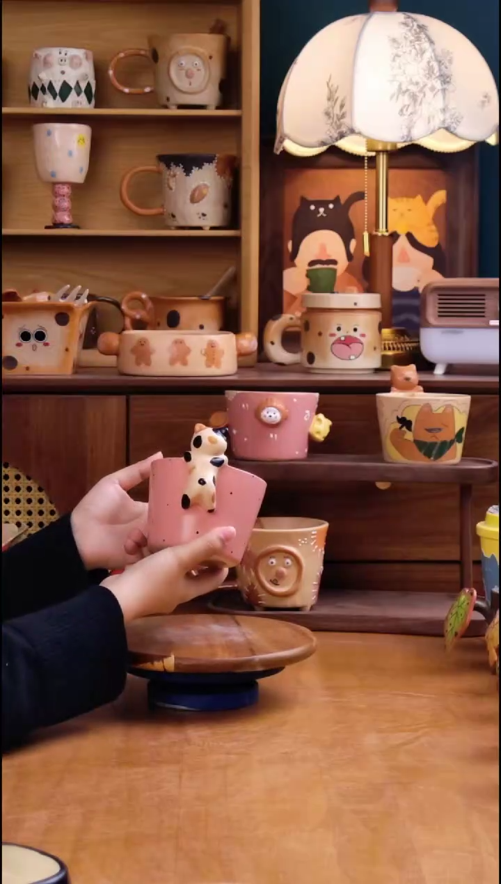 摆件陶景德镇原创手工陶瓷
