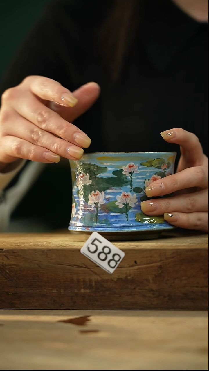 【闪购商品】瓷片油画风·彩绘·设计师石一款